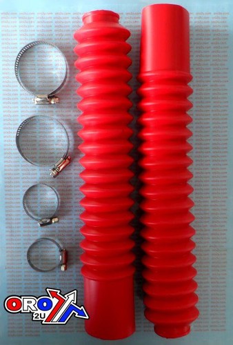 340mm fork gaiters red - 340mm,