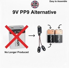 PP3 to PP9 Battery Adapter for