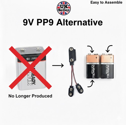Pp3 pp9 battery adapter - pp9,