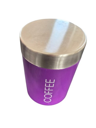 Purple coffee storage canister - purple,