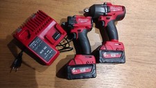 Milwaukee 18V Brushless 1/2"Impact Wrench Coppia Avvitatori Completo Di Batterie