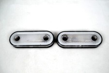 Set of 2 12V LED White Oval