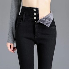 Ladies Thermal Jeans Fleece