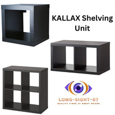 IKEA KALLAX Shelving Unit Black-Brown Storage Cube Bookcase Display Organizer