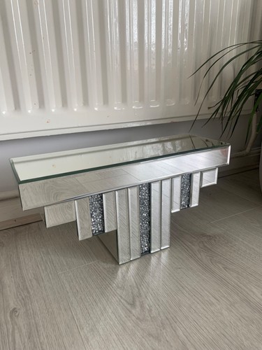 Mirrored wall shelf - , with