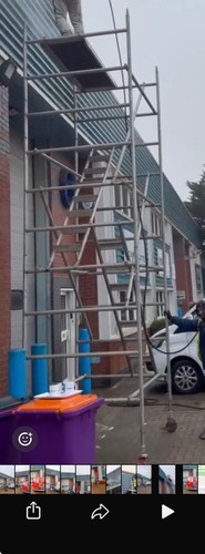 Tower aluminium scaffold - m,