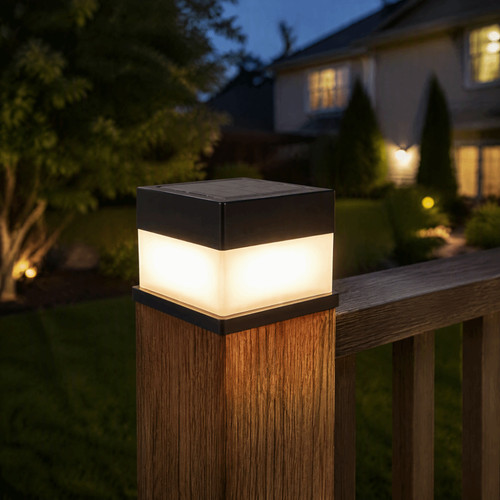 Automatic outdoor post light - automatic,
