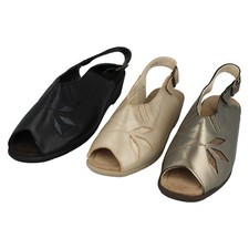 Ladies Equity Peep-Toe Sandals: Shauna