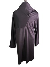 COS Womens Black Long Sleeve Utility Mini Shirt Dress Sz Large Artsy Minimal