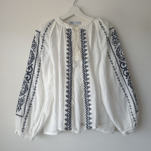 Zara cotton white - zara, black