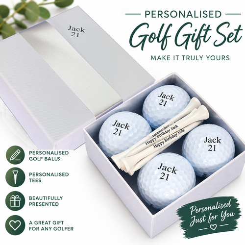 Personalised golf gift set - golf,