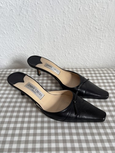 Jimmy choo vintage mules black - vintage,