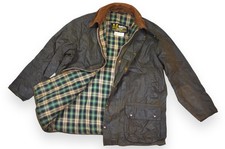 Barbour Beaufort Jacket Men's Vintage Wax Green England Classic Size C48/122cm