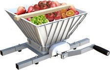 Fruit Apple Wine Crusher 7 L Manual Grinder- Stainless Steel Hopper-Nylon Teeth