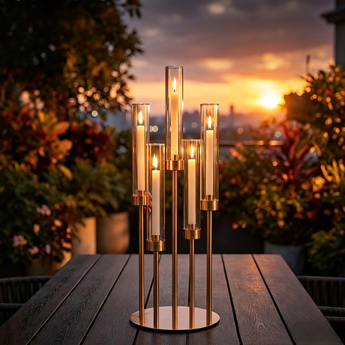 Arm candle holder - 5-arm,