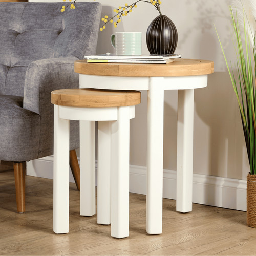 Solid wood nest round - solid,