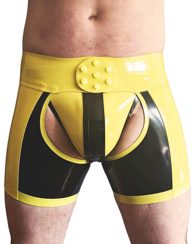 Mens latex chap shorts - chap,