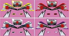 SUZUKI LT80 QUAD GRAPHIC / DECAL KIT FACTORY STYLE YELLOW, RED, WHITE OR PURPLE
