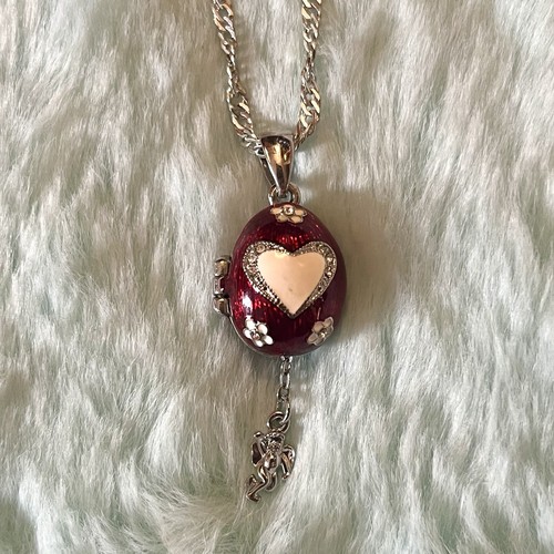 Vintage faberge replica red - vintage,