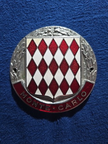Vintage monte carlo car badge - vintage,