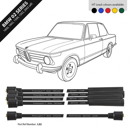 Bmw series leads black - 02,