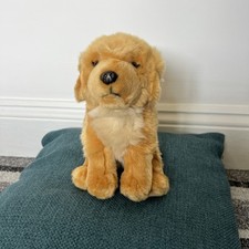 Living Nature Golden Retriever Soft Toy | Fluffy Dog Animal | Soft Toy Gift