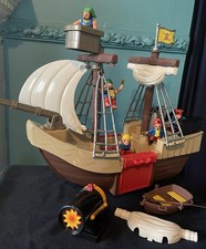 Plastic Pirate Ship Playset
