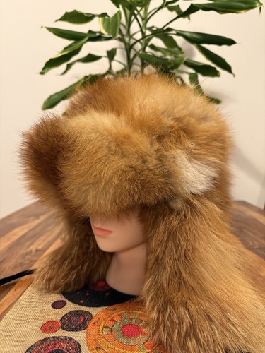 Luxury genuine fox fur ushanka - fox,