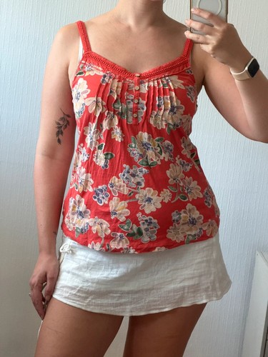 Y2k floral babydoll cami - floral, top