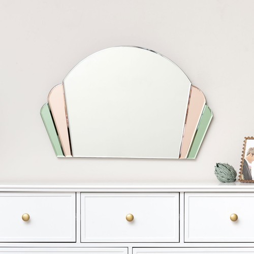 Pink green glass - glass, deco