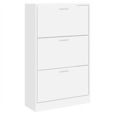 Shoe Cabinet White Engineered