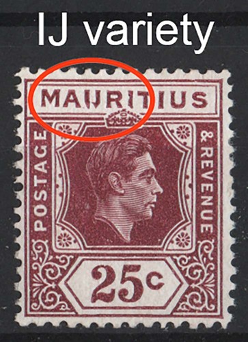 Mauritius 1938 25c