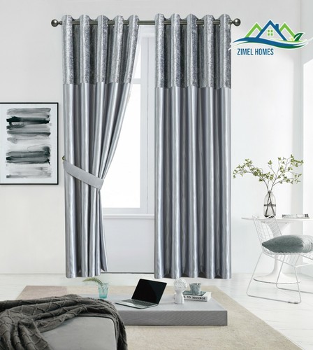 Crushed velvet band curtains - velvet,