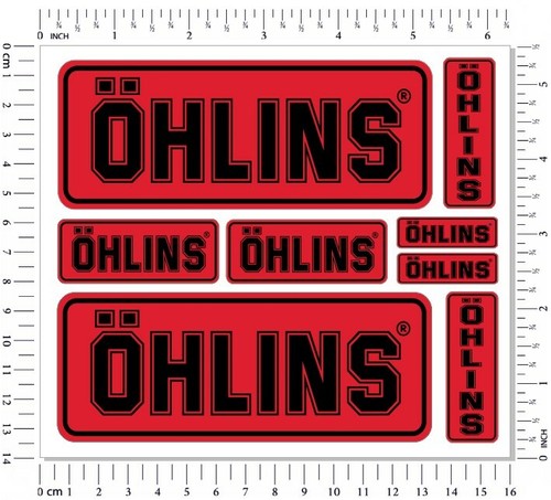 Ohlins fork shock stickers set - stickers,