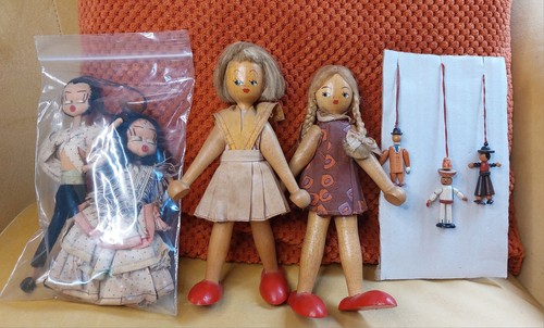 Vintage pair polish wooden - vintage,