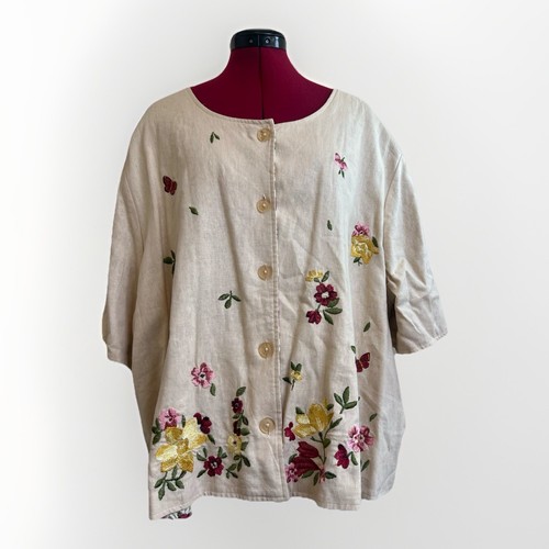 Dressbarn vtg reversible - vtg, linen
