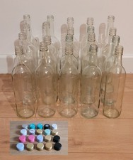 20X Empty Clear Wine Bottles