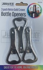 Bottle Opener Flat Metal 3 X