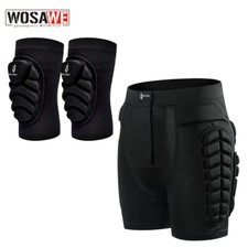 WOSAWE Cycling Hip Protection Impact Shorts MTB Knee Elbow Pads Guards Snowboard