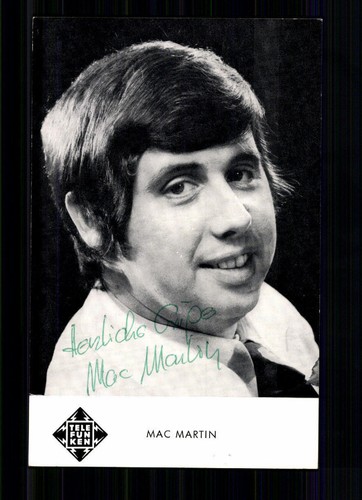 Mac martin autograph card - mac,