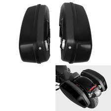 Vivid Black Hard Saddle Bags