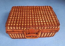 Vintage Woven Wicker Picnic