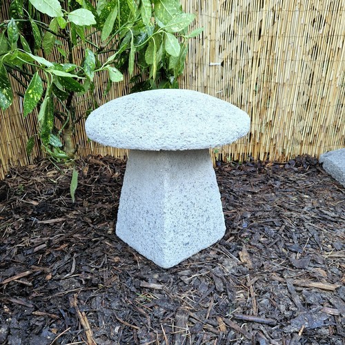 Weathered grey staddle stone - weathered, e