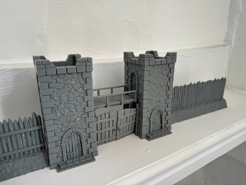 Fortified medieval gatehouse - fortified, &
