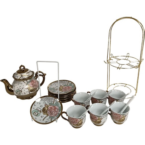 Vintage floral tea set - vintage,
