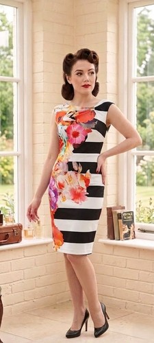 Joseph ribkoff floral dress - joseph,