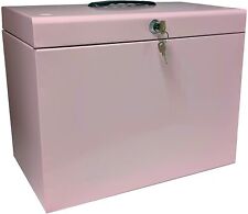 A4 Metal Pastel Pink File