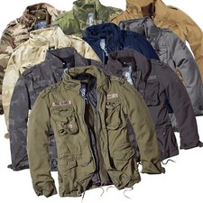 Brandit M65 Giant Mens Jacket Vintage Field Coat Army Outdoor Parka Lining S-7XL