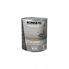 Ronseal One Coat Tile Paint | Water & Mould Resistant | Durable | Fast Drying