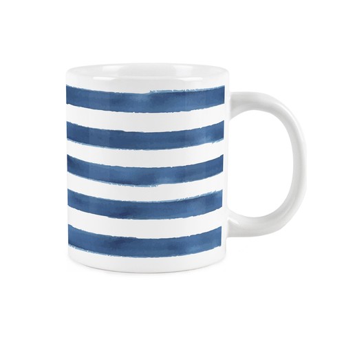 Horizontal blue white - &,